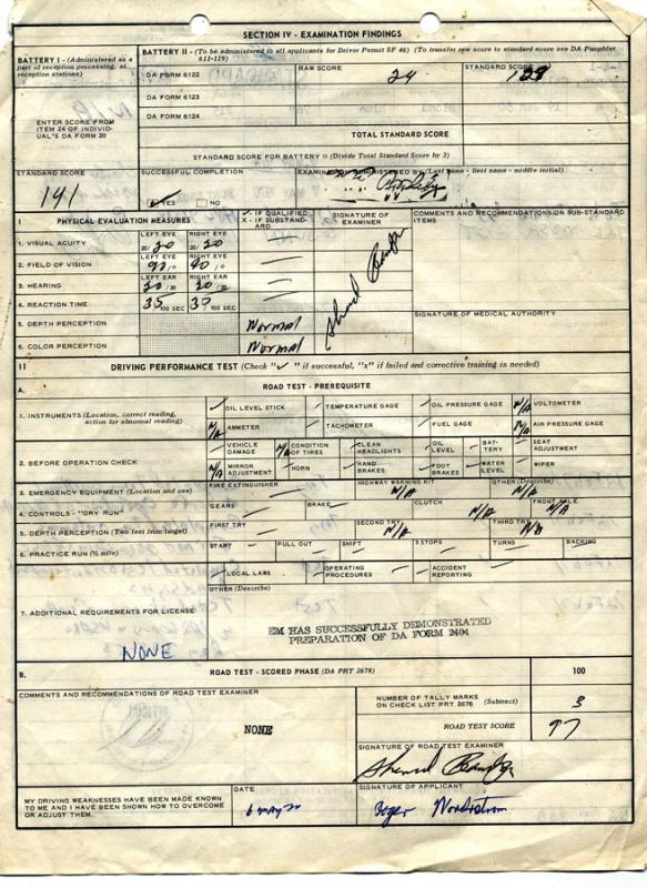 Tank Drivers License