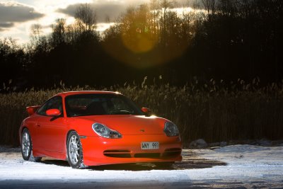 C4 Porsche in the Snow