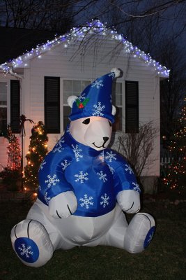 Inflatable Polar Bear<BR>November 30, 2009