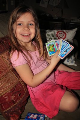 Emma Playing Go Fish<BR>January 24, 2010