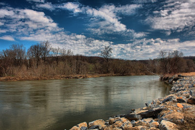Hoosic River in HDR<BR>April 4, 2010