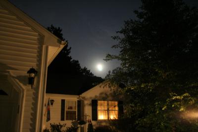 Moon over House