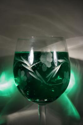 Green Wine Glass