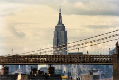 Empire State Building and Brooklyn Bridge