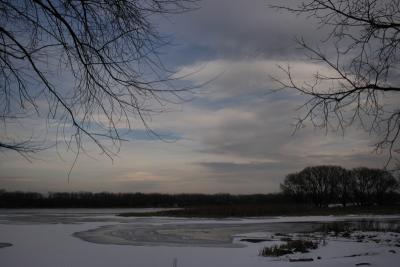 Ice on Mohawk River