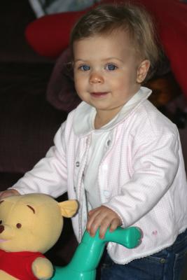 Emma with Pooh