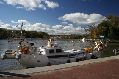 Sailboat on Erie Canal