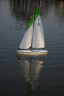 Sailboat Reflection<BR>April 22, 2008