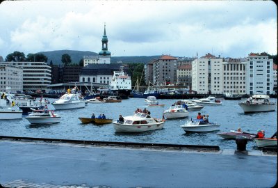 The Norweigian Royal family visit Bergen 1970 - 1990