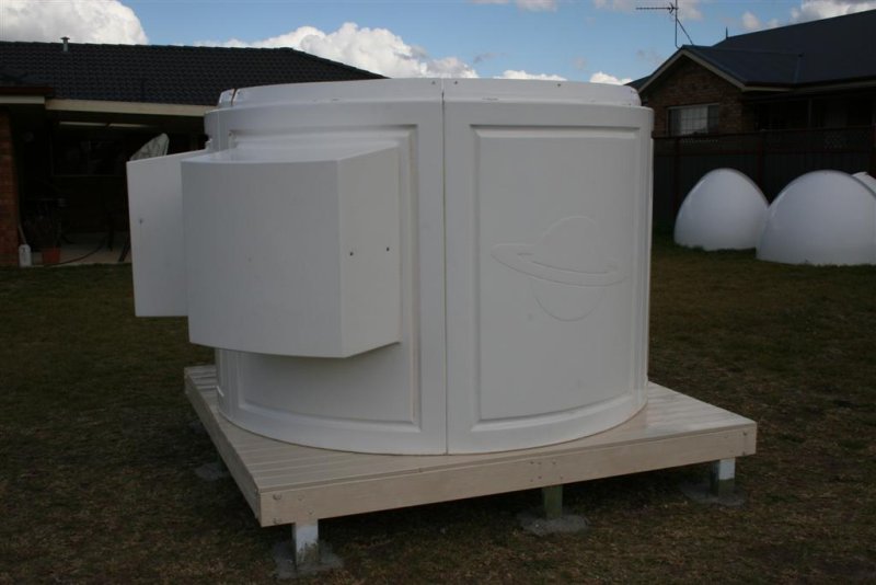Walls up showing the 2 bins.