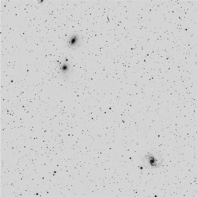 Dorado Galaxies (Negative View).