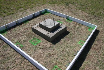 Overview of the Decking support hole locations.