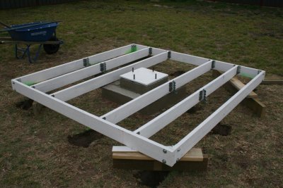 Decking frame.