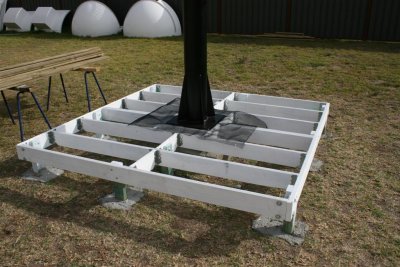 Framework of the deck support  finished.