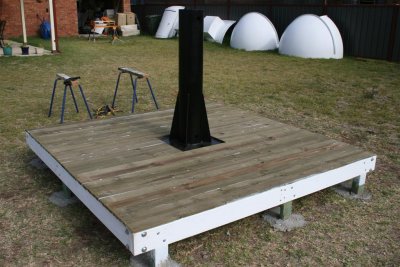 The decking finished. Phase 2 complete.