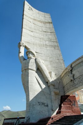 Zaisan Memorial, built by the Soviet Government to commemorate Soviet-Mongolian cooperation