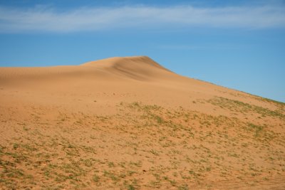 The Traveling Dunes, one of the areas of sand dunes in the Southern Gobi