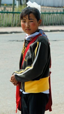 Young Mongolian girl in Murun