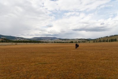 Wide open fields, perfect for horseback riding, near Khatgal