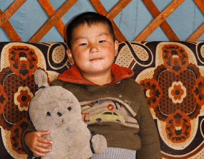 Young Mongolian boy near Khatgal
