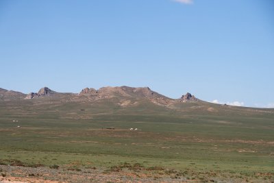 Mongolian steppe between Ulaanbaatar and Kharakhorum