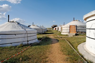 Ger camp in Hustai National Park