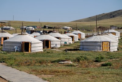 Ger camp in Hustai National Park