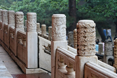 Detail of railing-top pillars, Hall of Eminent Favor