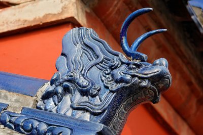 Dragon detail on a wall, Temple of Heaven Park