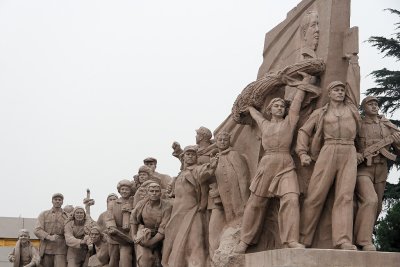 Statue at Mao Zedong Memorial, Tiananmen Square