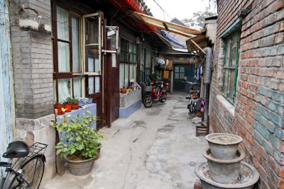 Narrow alley in a Beijing Hutong