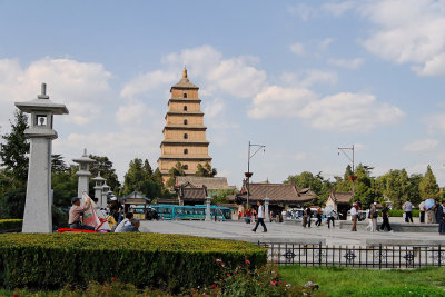 Big Wild Goose Pagoda and nearby park