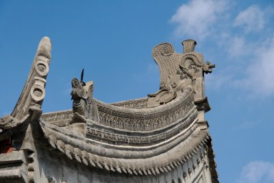 Roof detail, near Big Wild Goose Pagoda