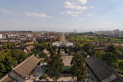 View of Xi'an from Big Wild Goose Pagoda