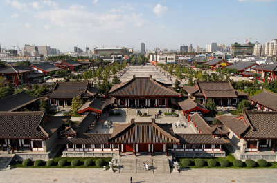 View of Xi'an from Big Wild Goose Pagoda