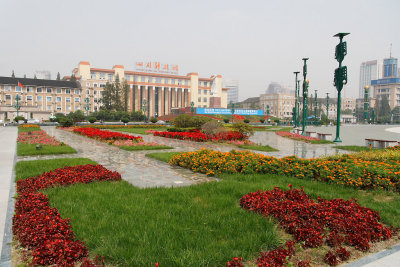 Tianfu Square, at the center of Chengdu