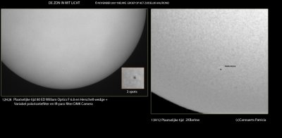 New sunspots today !