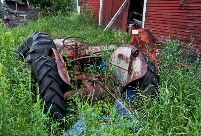 Abandoned Tractor Outside of Stowe, VT