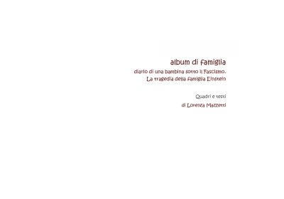 Album di Famiglia, diario di una bambina sotto il fascismo, di Lorenza Mazzetti