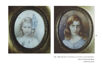 Ritratti in miniatura di Cicci e Luce Einstein, di Giacomo Balla
