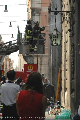 Incendio Via del Corso 9 maggio 2008
