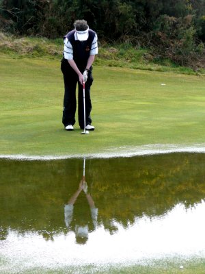 Gareth on 10th Green.