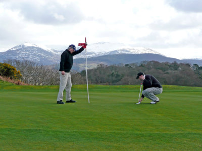 Conrad  & Alan on 13th green.