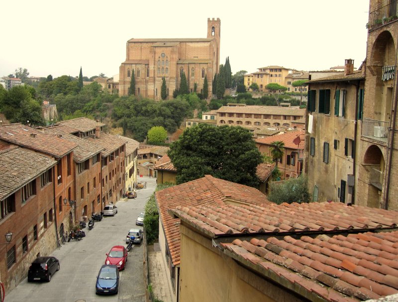 Siena view towards San Domenico