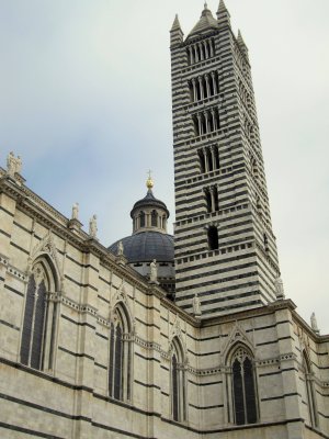 Siena Duomo Tower and Dome Exterior