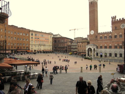 Campo with Siena Palazzo Pubblico and Torre Del Mangia