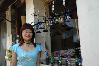 Zhou Zhuang - My friend Yi and some huricane lamps