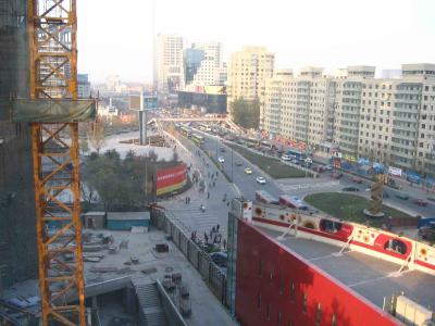 Construction on Zhongguan Cun Dajie