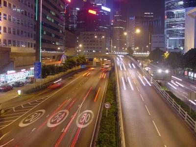 HK Wanchai to Central at night