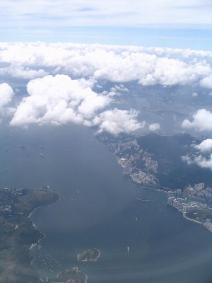 Hong Kong from the air, August 2006